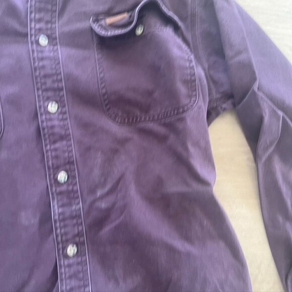 Vintage distressed Carhartt button down / shacket purple Medium - Picture 4 of 12